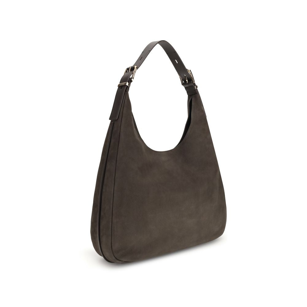 Front view with bag zipped and handles upright.