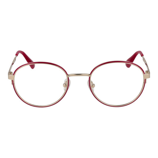 Max & Co Purple Women Glasses Frame, round full-rim metal design with demo lenses, elegant purple frame, perfect for stylish women.