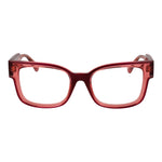 Max & Co Red Women Glasses Frame with full-rim stainless steel design, rectangle style, demo lenses, size 53-20-140, 100% UVA & UVB protection
