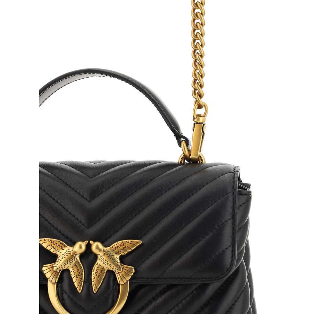 PINKO Black Calf Leather Bos Taurus Wallet