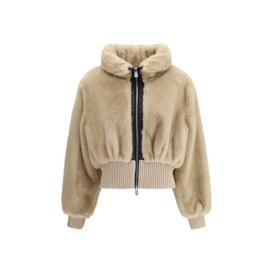 PINKO Faux fur bomber Jacket