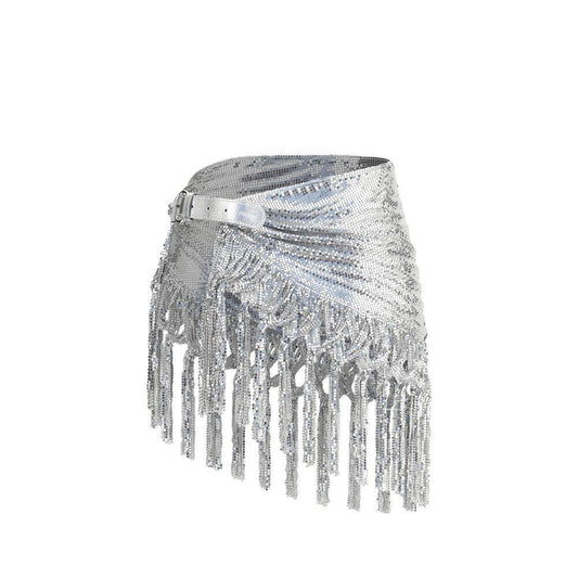 Rabanne Silver Belt RA-25AAA0248MET774P040-UNI