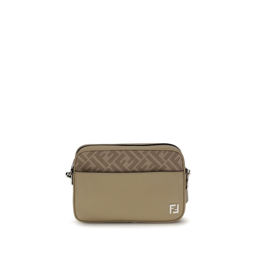 Front view with bag zipped and handles upright.