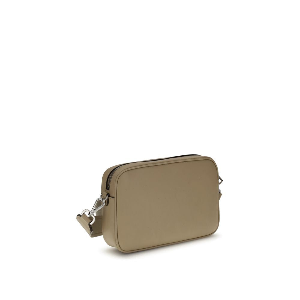 Front view with bag zipped and handles upright.