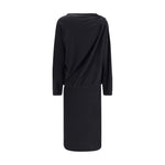 Fabiana Filippi Wool long Dress FA-ABD225F618N128825-IT44 | L