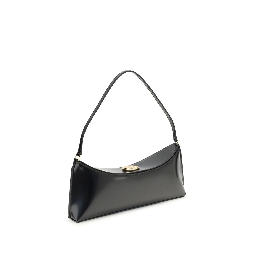 Front view with bag zipped and handles upright.