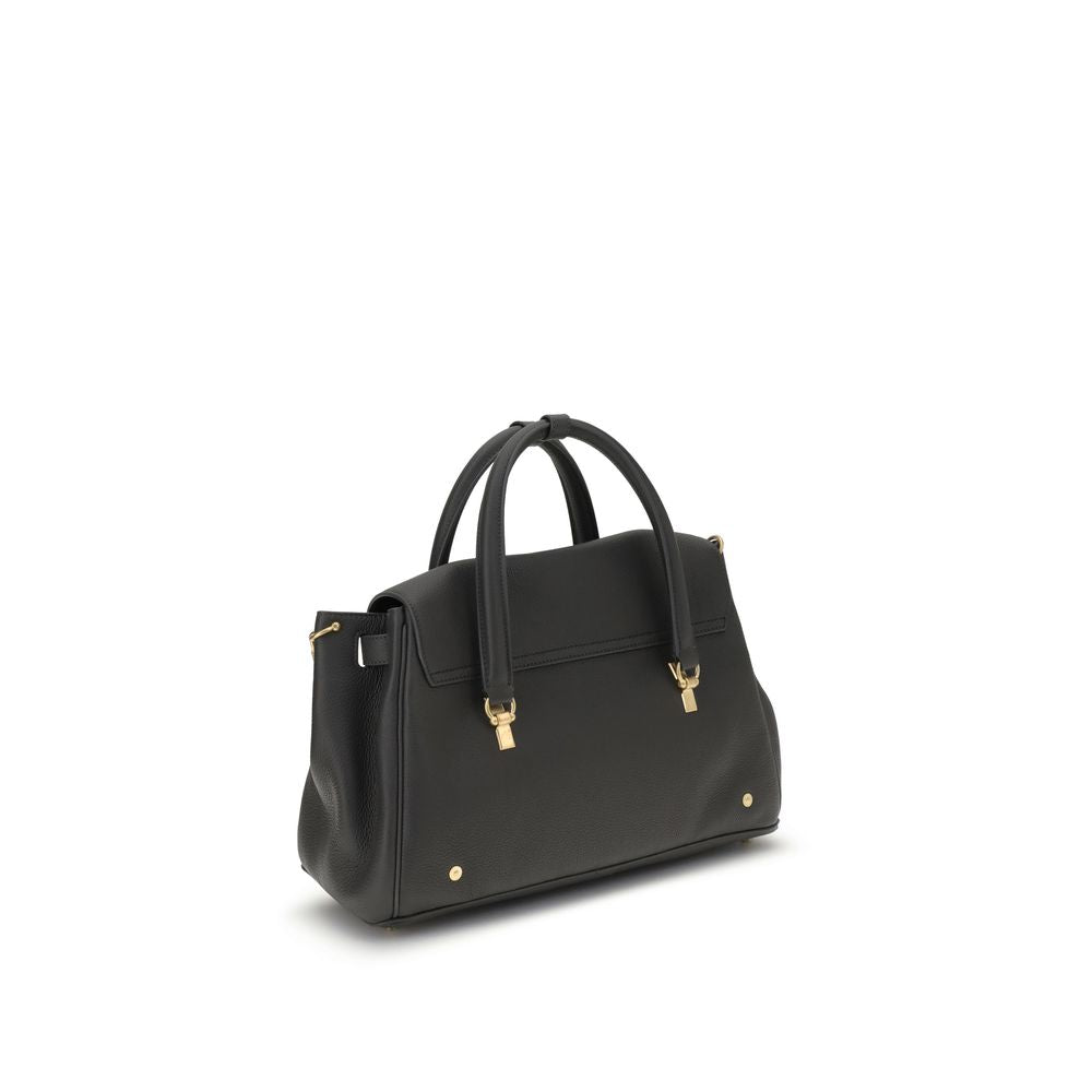 Front view with bag zipped and handles upright.