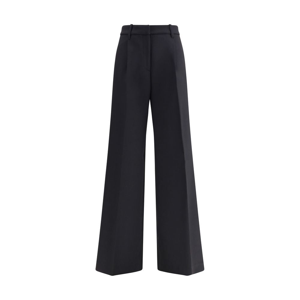 True Royal Black Wool Casual Pants