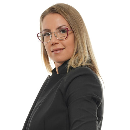 Longines Burgundy Metal & Plastic Glasses (Frames)