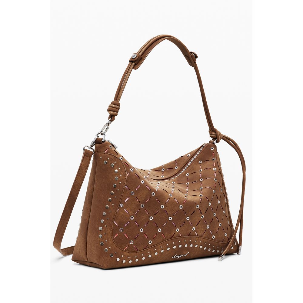 Desigual Brown Polyethylene Handbag