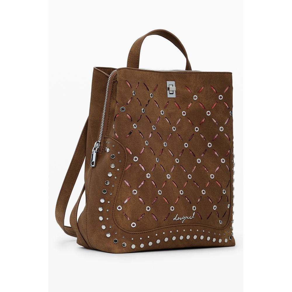 Desigual Brown Polyethylene Backpack