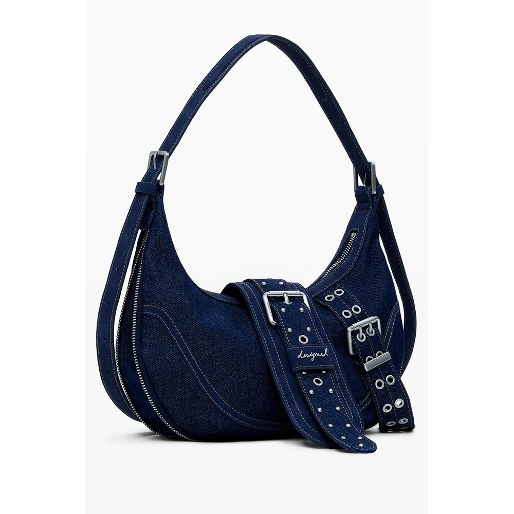 Desigual Blue Cotton Handbag