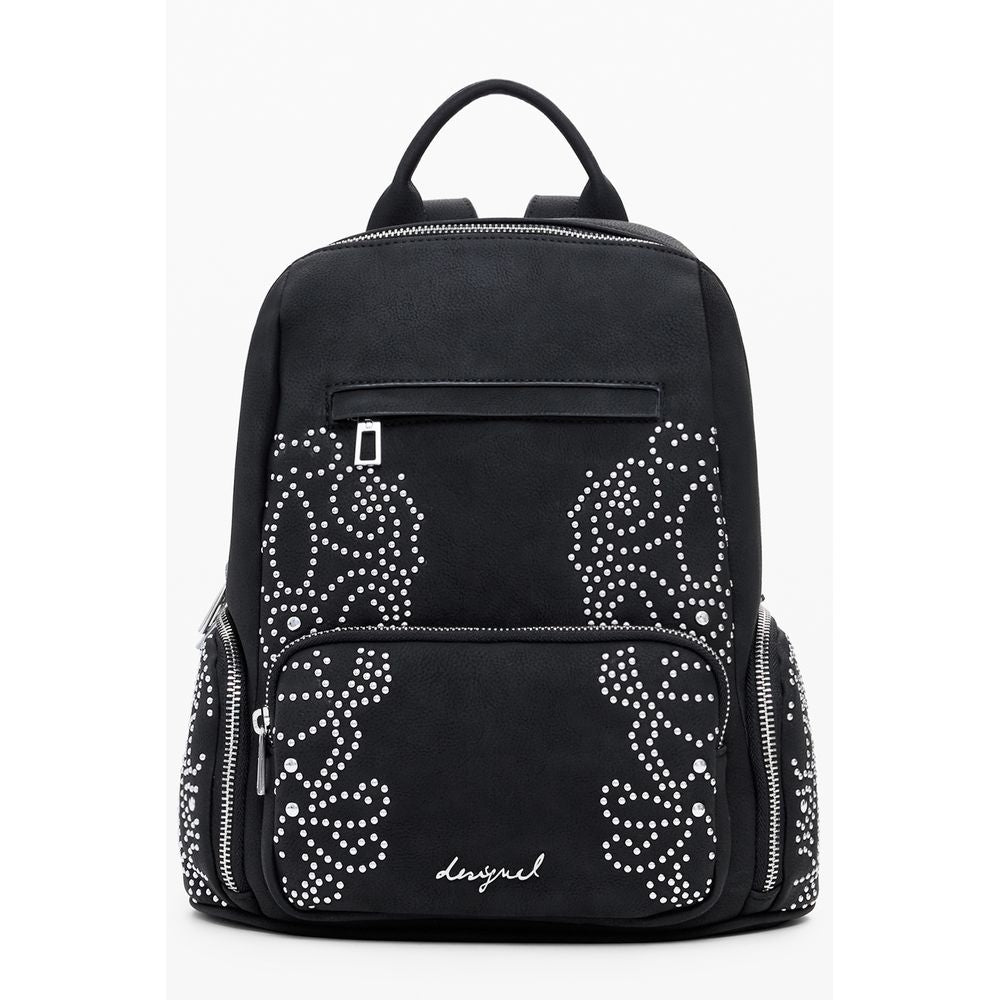Front view with bag zipped and handles upright.