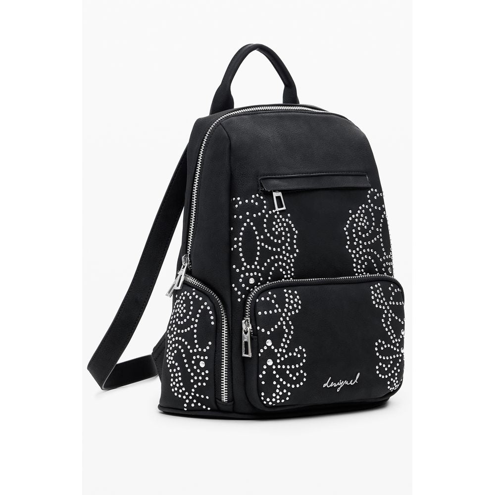 Front view with bag zipped and handles upright.