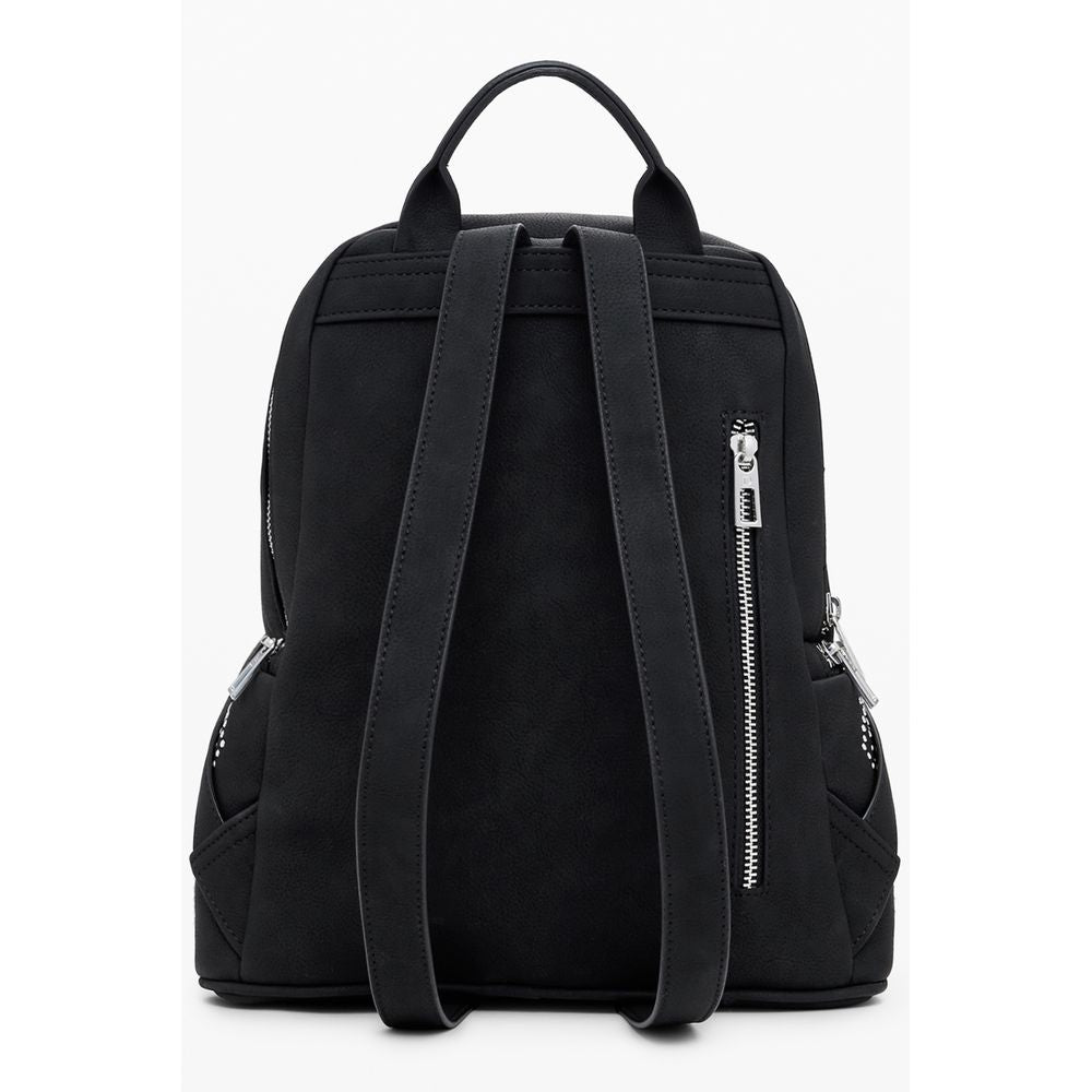 Front view with bag zipped and handles upright.