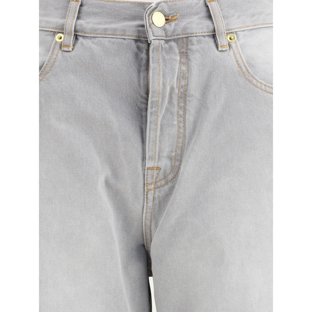 Darkpark Gray Cotton Relaxed Fit Jeans