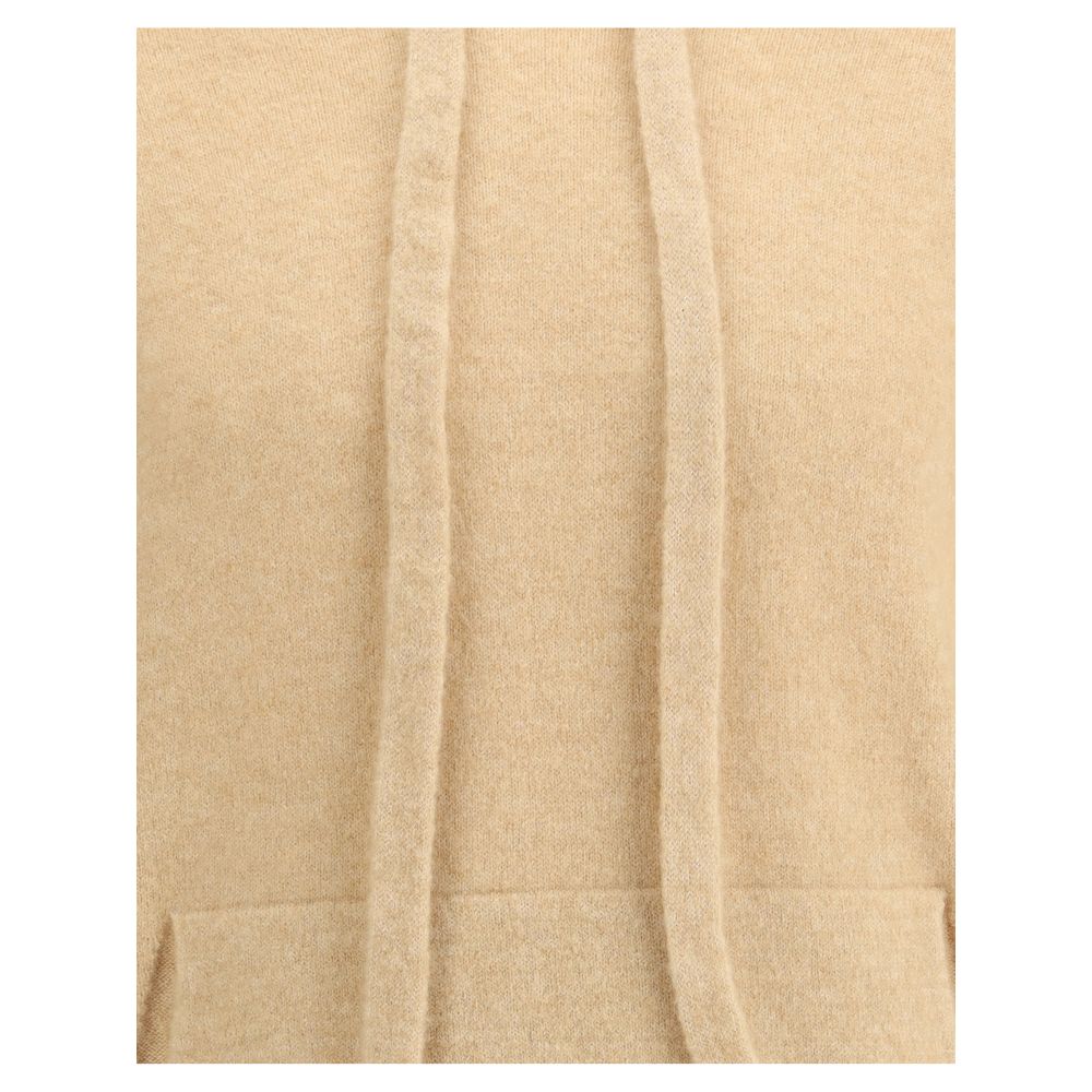 Laneus Beige Cashmere Hoodie