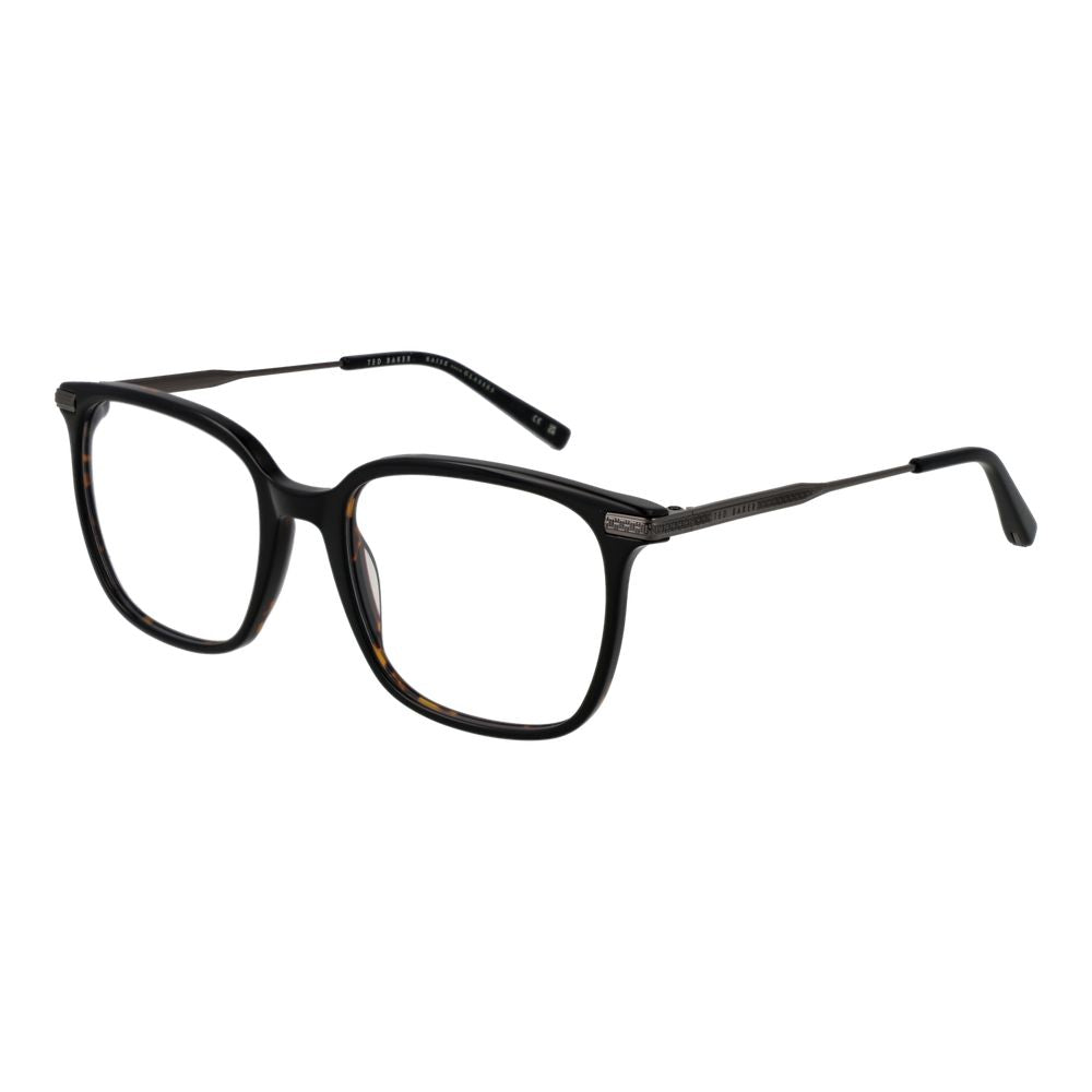 Ted Baker Black Men Glasses Frame, full-rim acetate, black color, demo lenses, size 54-19-140, includes branded case