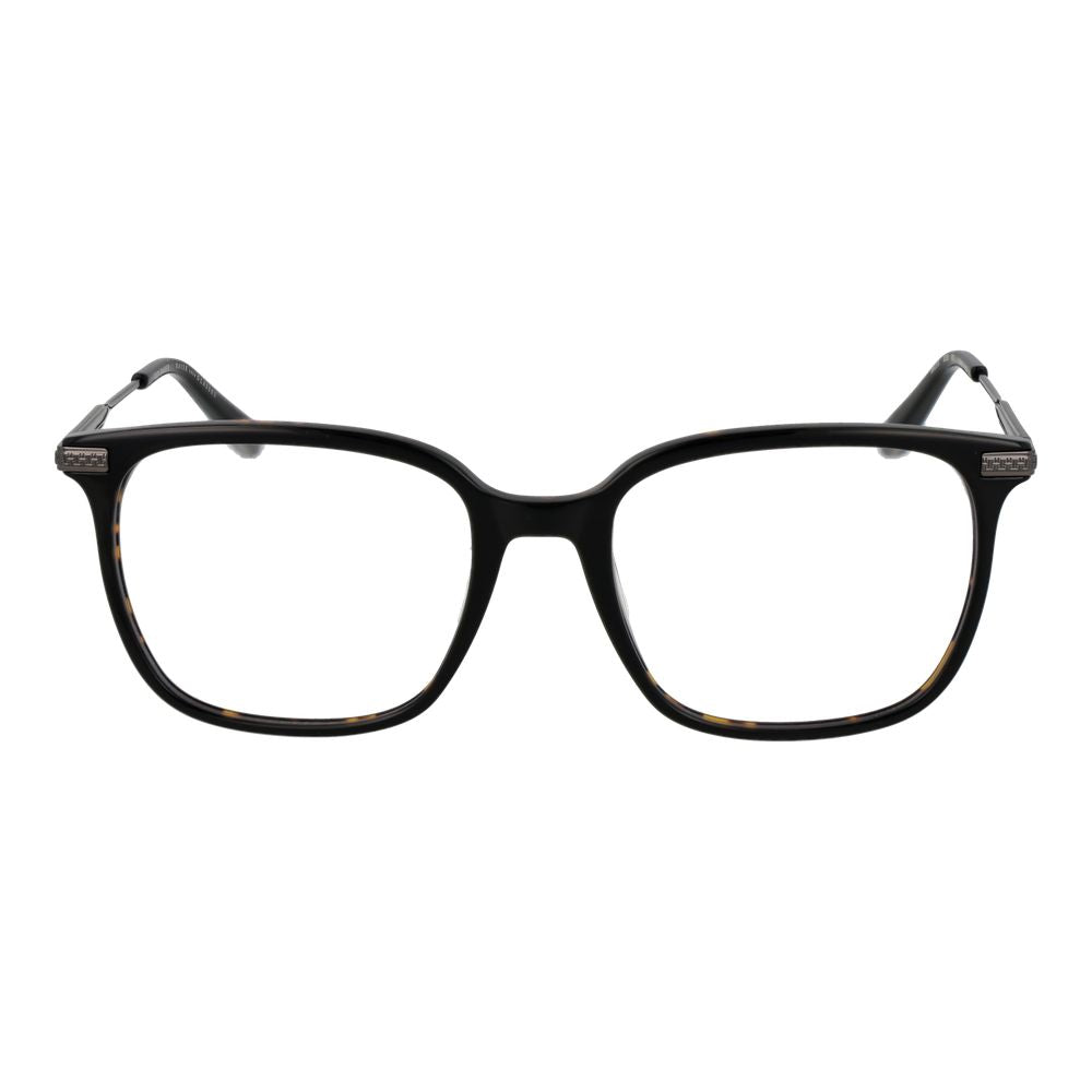 Ted Baker Black Men Glasses Frame in full-rim acetate, lens width 54, elegant eyewear for men.