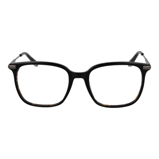 Ted Baker Black Men Glasses Frame in full-rim acetate with demo lenses, size 54-19-140, temple length 140, classic black design.