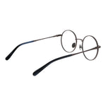 Scotch & Soda Gray Men Glasses Frame, gunmetal metal round full-rim with plastic demo lenses, size 50-20-140, no extra features.