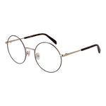 Emilio Pucci Black Women Glasses Frame, metal full-rim, round style, demo plastic lenses, includes branded case.