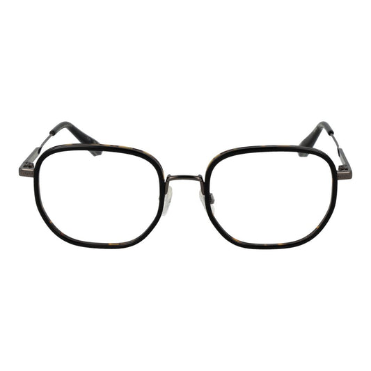 Ted Baker Black Men Glasses Frame, full-rim square plastic design with 53-20-140 size, 53mm lenses width.