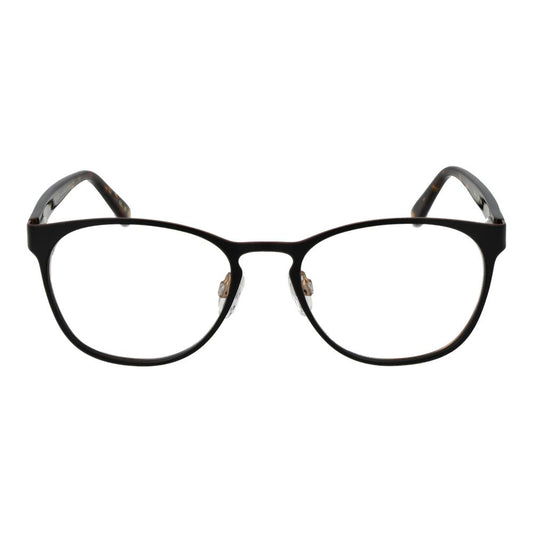 Ted Baker Black Men Glasses Frame, full-rim, metal, black color, for men, panto style with branded case, lens width 52, bridge 18, temples 140.