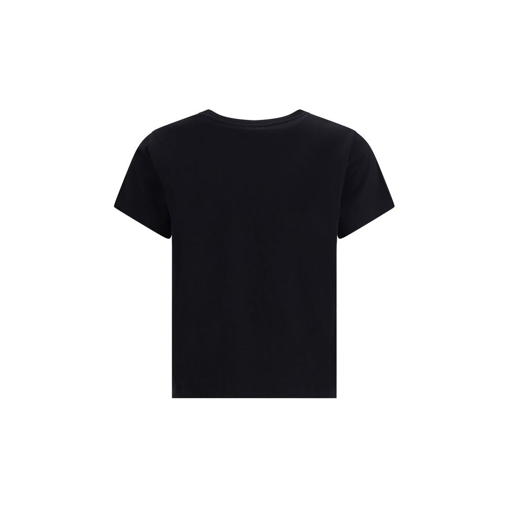 Back view of Givenchy Black Cotton T-Shirt featuring a comfortable fit and crew neck, perfect for casual and stylish looks.