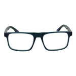 Nike Blue Men Glasses Frame, full-rim acetate, square style, 54-18-145 size, blue frame, demo lenses, ideal for men’s fashion.