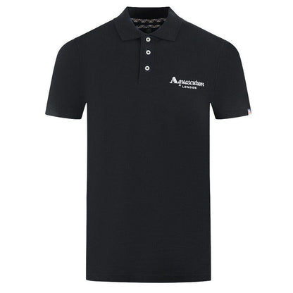 Aquascutum Black Cotton Men's Polo Shirt