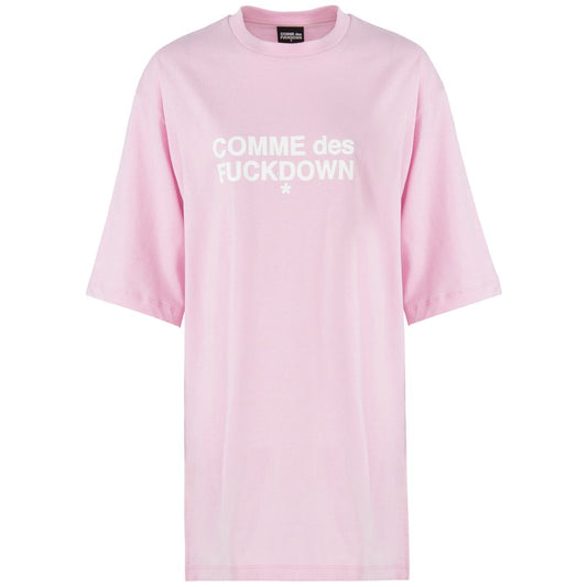 Comme Des Fuckdown Pink Cotton Women Dress