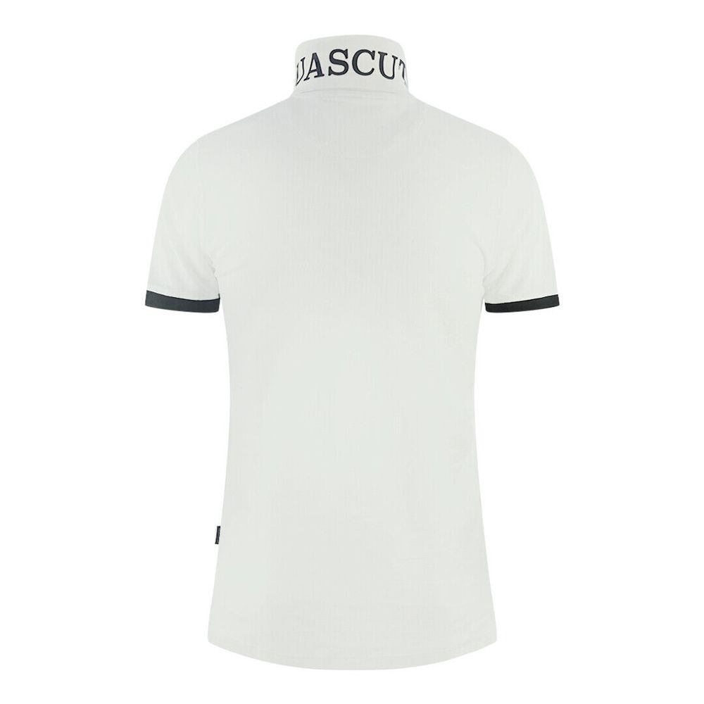 Aquascutum White Cotton Men's Polo Shirt