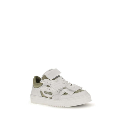 Off-White White Leather Low Top Sneakers
