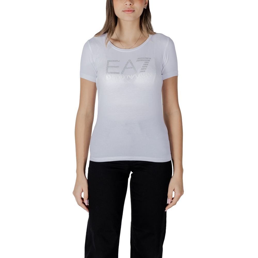 EA7 Emporio Armani White Cotton Sportswear