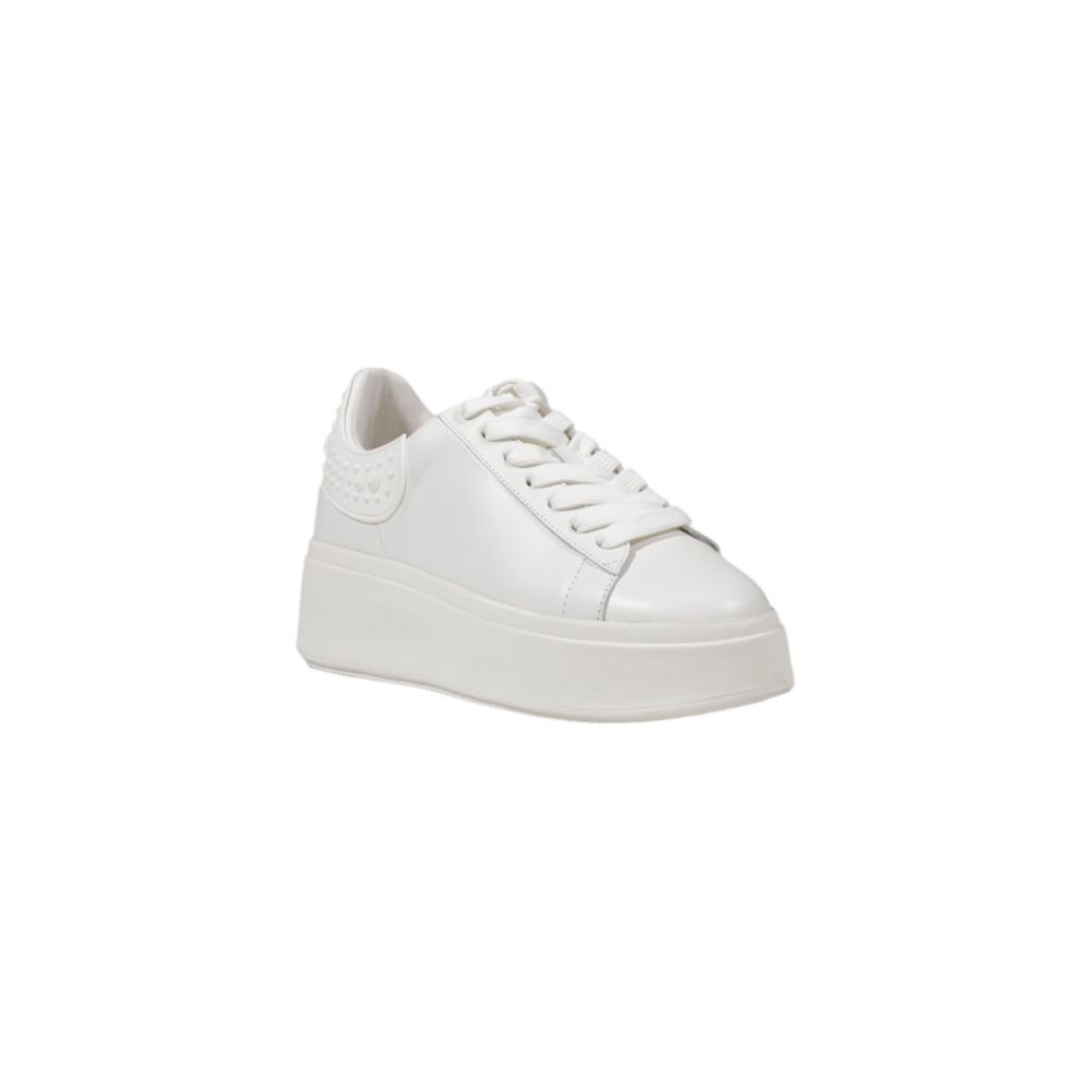 ASH White Leather Platform Sneakers