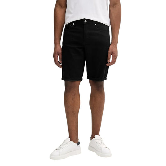 Calvin Klein Jeans Black Cotton Bermuda Shorts