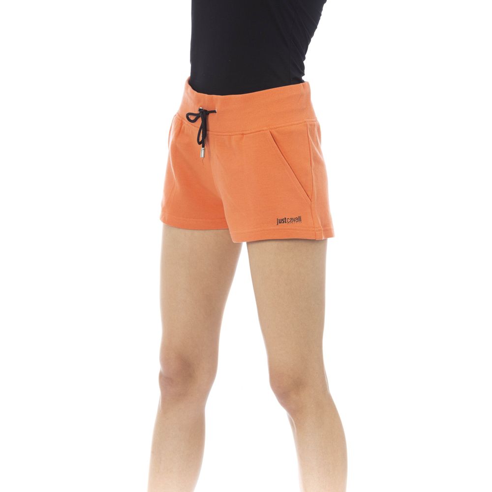 Just Cavalli Orange Cotton Women Short