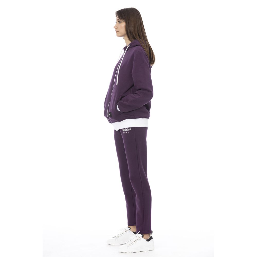 Baldinini Trend Purple Cotton Women's Sweater