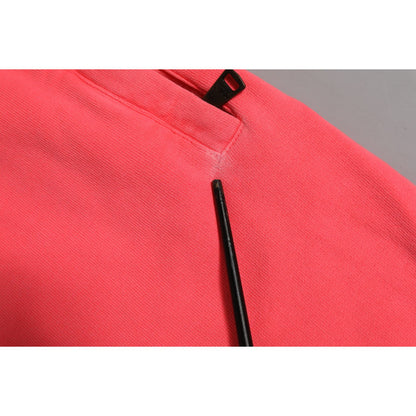 Dolce & Gabbana Neon Red Cotton Jogger Men Sweatpants Pants