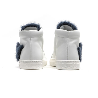 Mr&Mrs Italy White Leather Women Sneaker