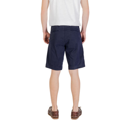 Borghese Blue Cotton Bermuda Shorts
