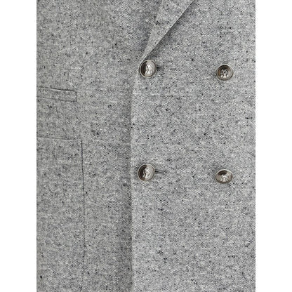 Brunello Cucinelli Gray Wool Blazer