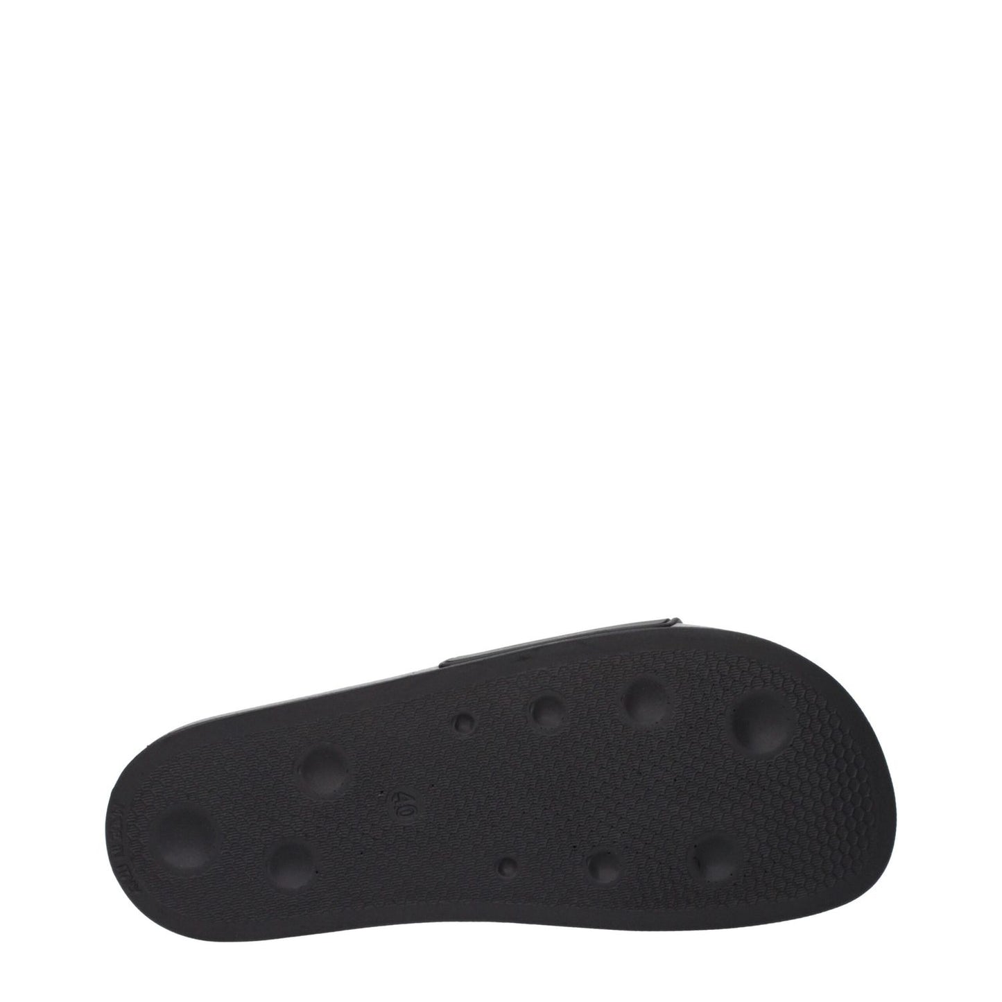 Palm Angels Black Cotton Slippers