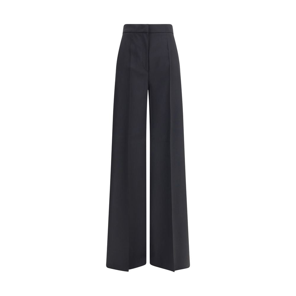 Max Mara Black Fleece Wool Casual Pants