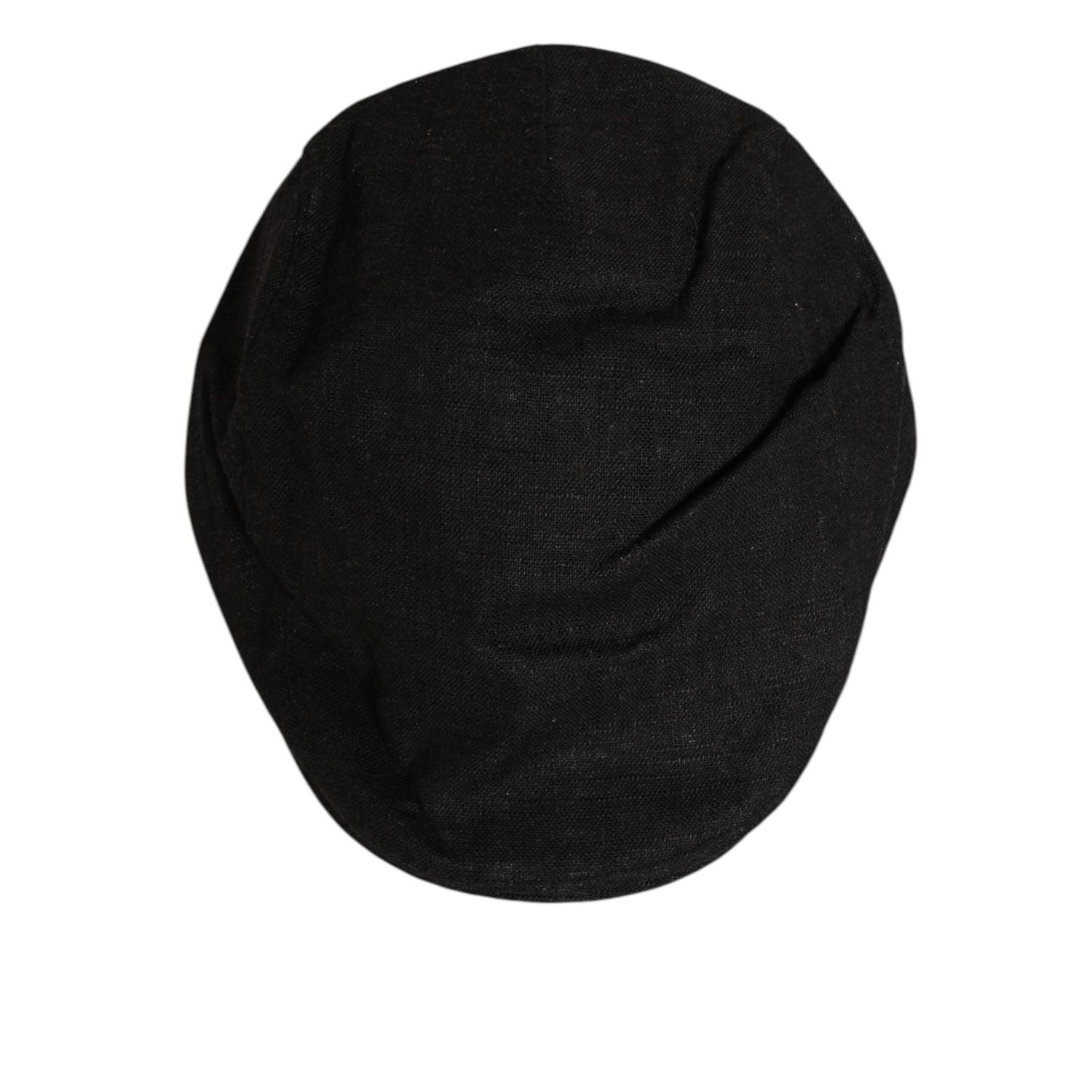 Dolce & Gabbana Black Cotton DG Logo Newsboy Cloth Capello Hat