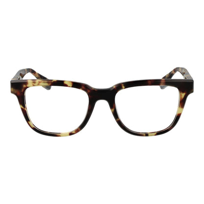 Trussardi Brown Acetate Glasses (Frames) in full-rim rectangle design for men, brown color with demo lenses, size 52-19-145.