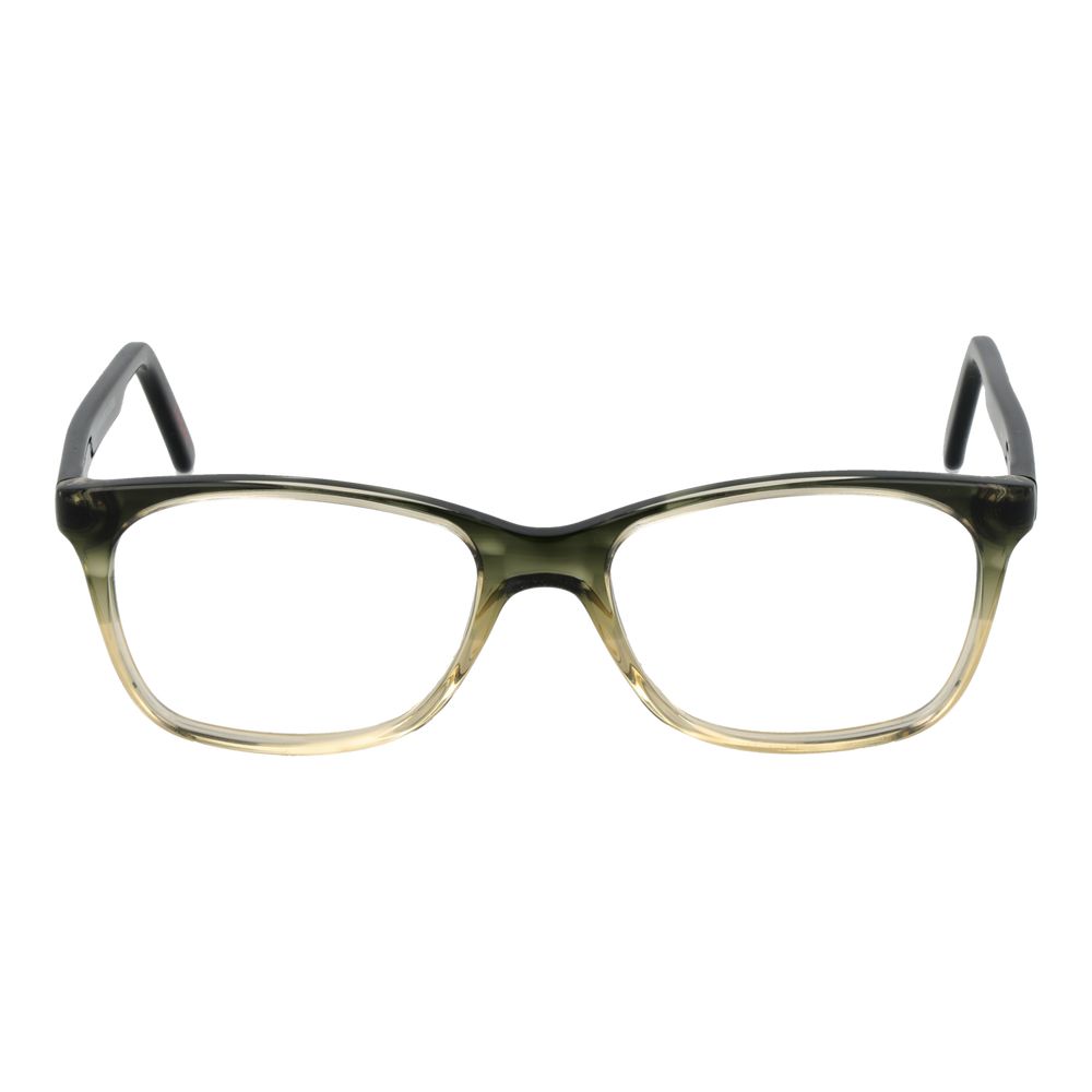 Andy Wolf Green Acetate Glasses (Frames) unisex full-rim rectangle design with demo lenses, made of green acetate, includes branded case.