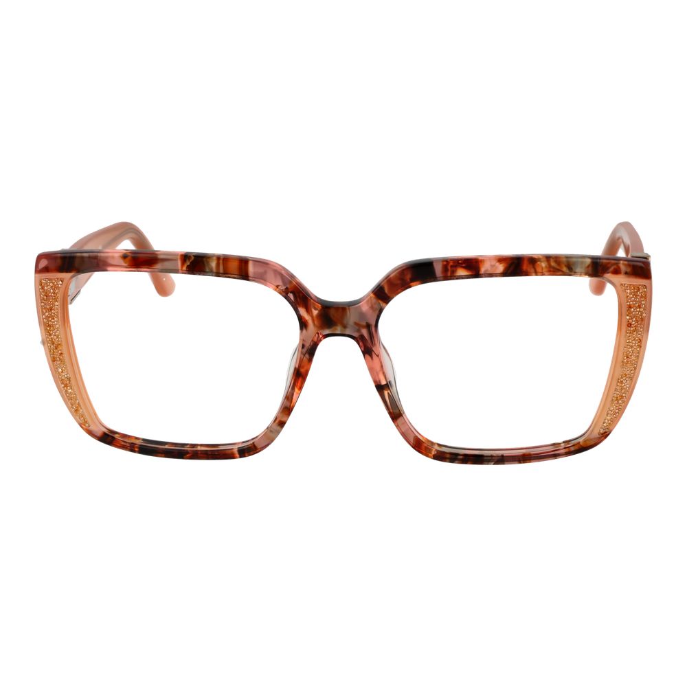 Marciano by Guess Orange Acetate Glasses (Frames), women's full-rim butterfly style with orange acetate frame and demo lenses.