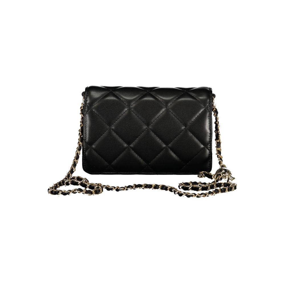 Mario Valentino Nero Polyurethane Women Shoulder Bag